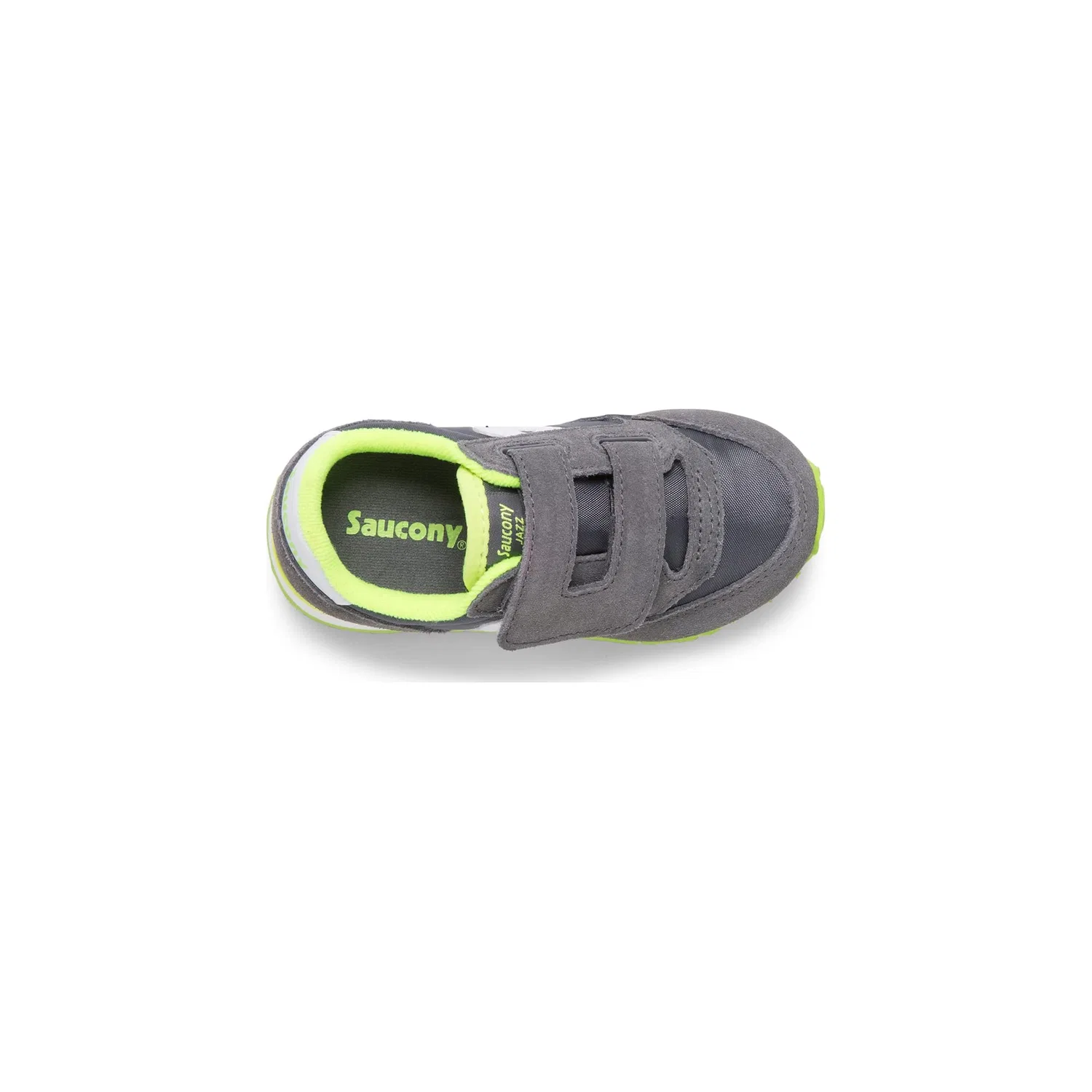 Детские кроссовки на липучке Baby Jazz Hl Saucony, Grey Silver Pink — фото 4