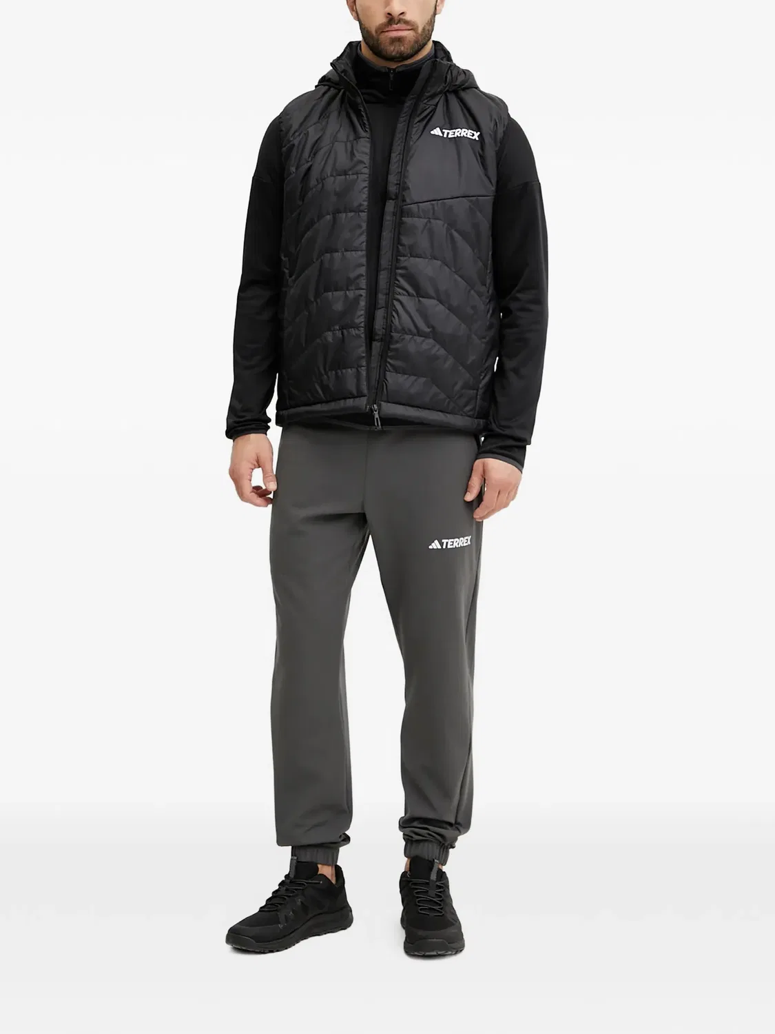 Флисовая куртка Terrex черная Adidas, черный — фото 3