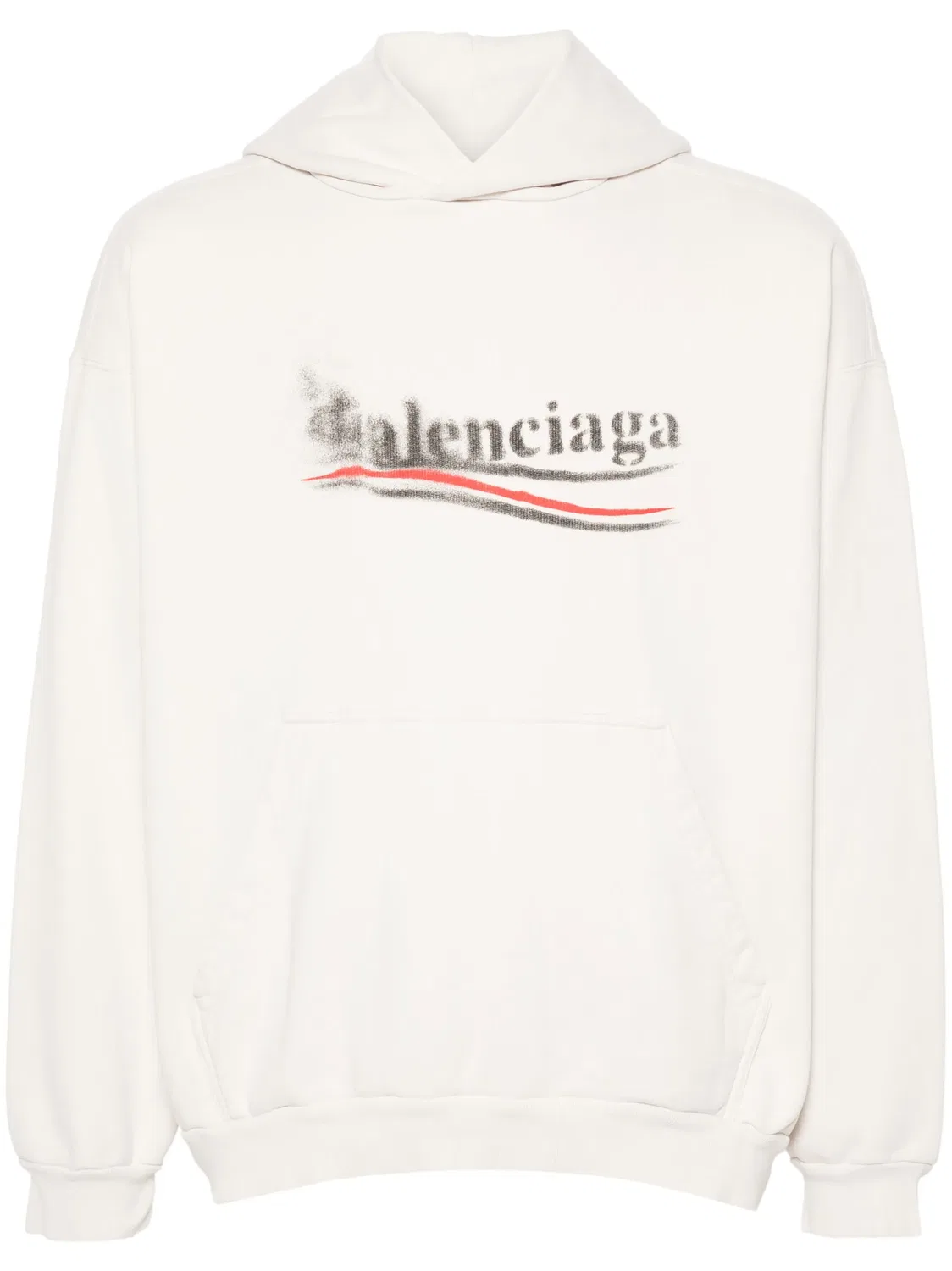 Худи с логотипом на передней стороне Balenciaga, нейтральные