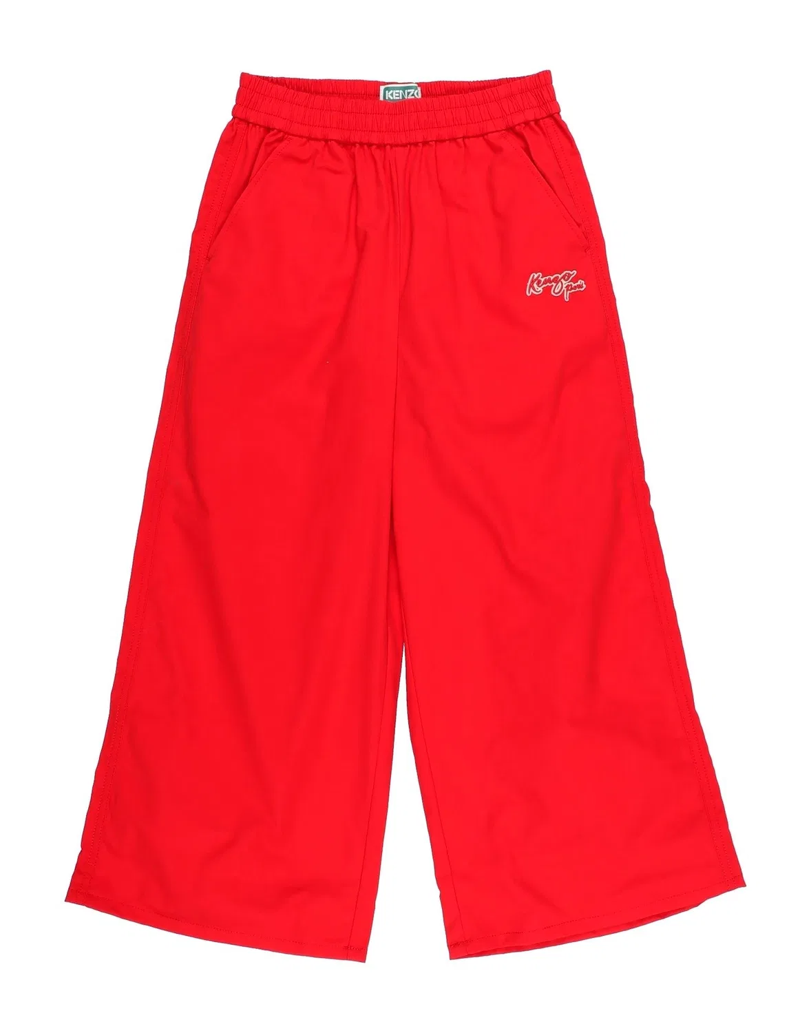 Детские брюки для мальчиков с отделкой рафией Kenzo Kids, красный