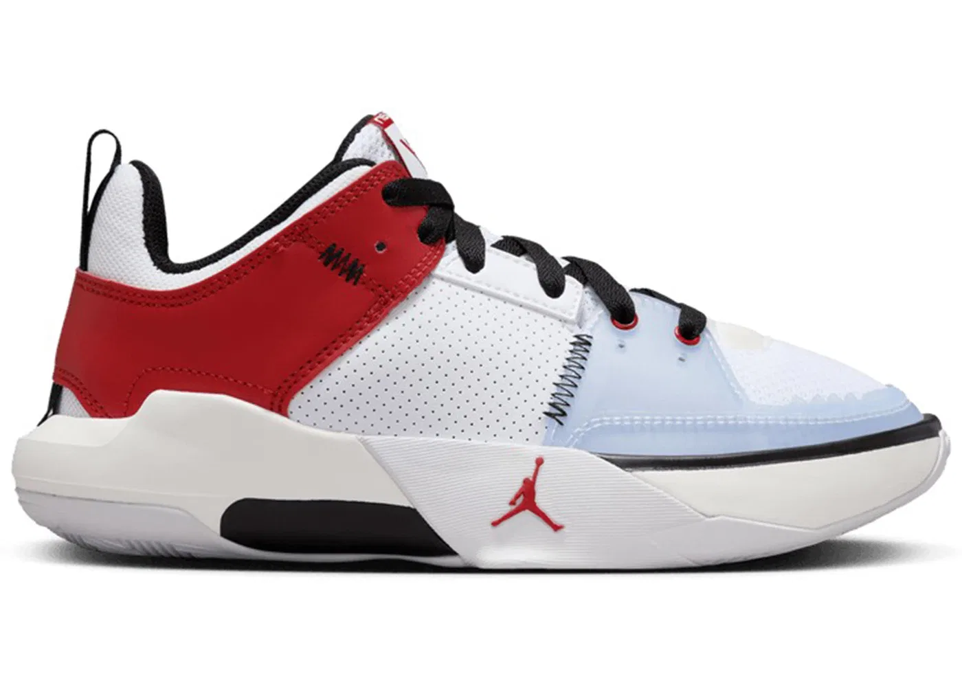 Детские кроссовки для мальчиков с сетчатым верхом Jordan One Take 5 Jordan, White/Sail/Black/Gym Red