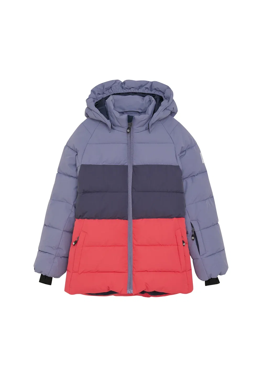 Лыжная куртка с стегаными блоками Color Kids, Blue Granite