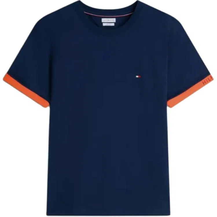 Мужская футболка с круглым вырезом Carbon Military Green Tommy Hilfiger