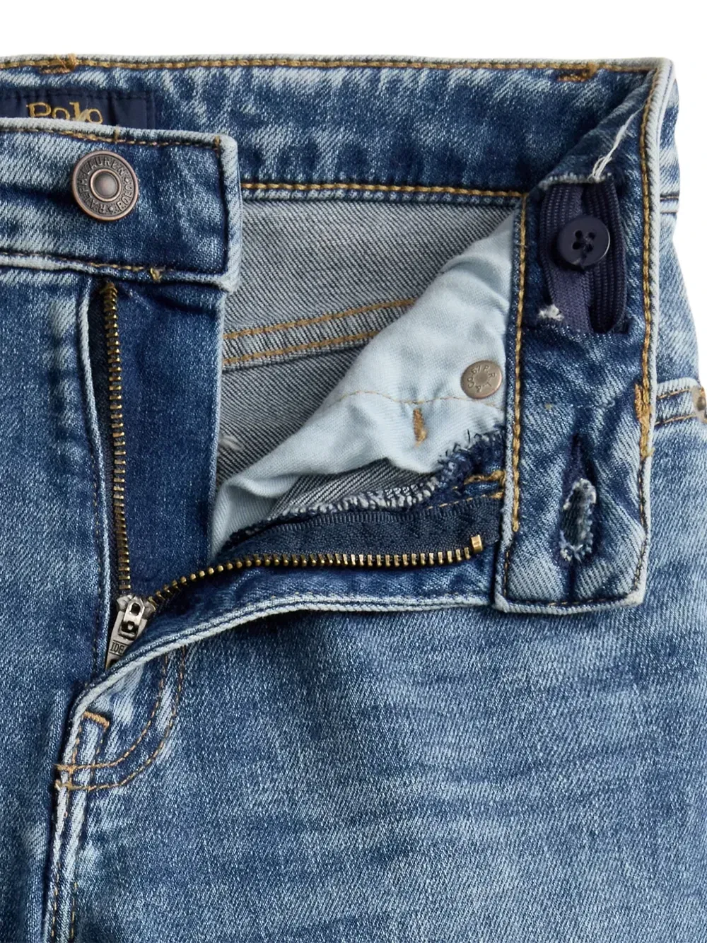 Расклешенные джинсы Polo Ralph Lauren Kids, синий — фото 3