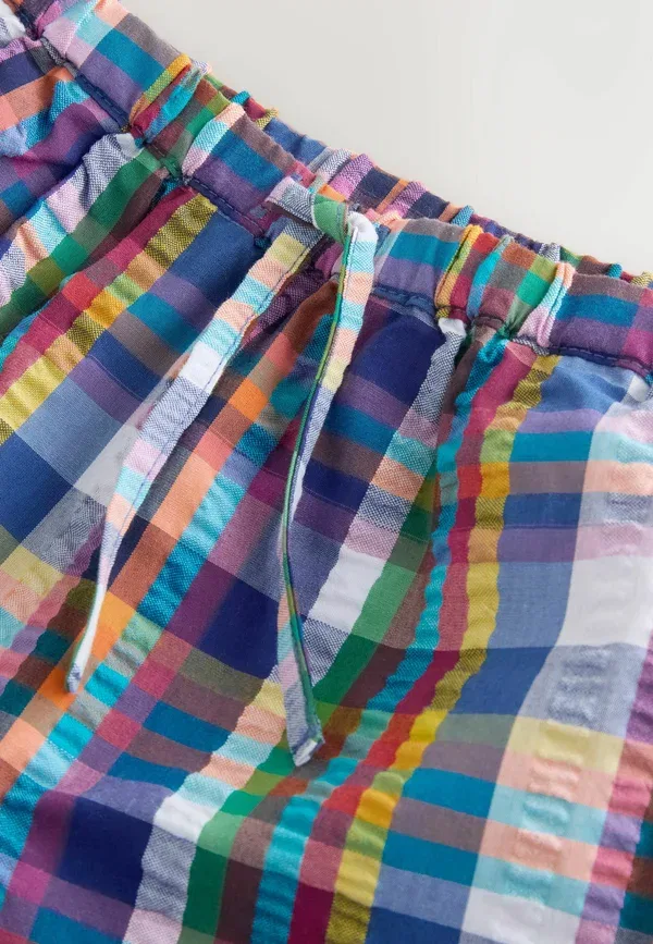 Шорты в клетку Regular fit pullon shorts Next, multicoloured check, мультиколор — фото 2