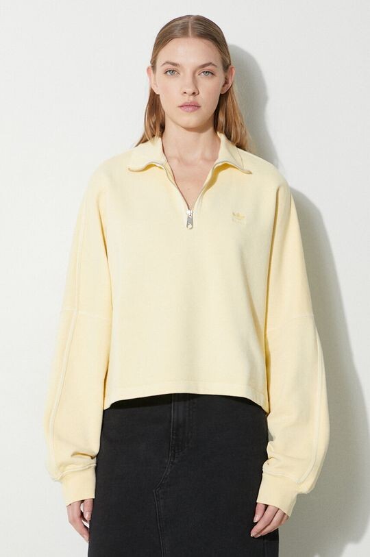 

Хлопковая толстовка adidas Originals, желтый