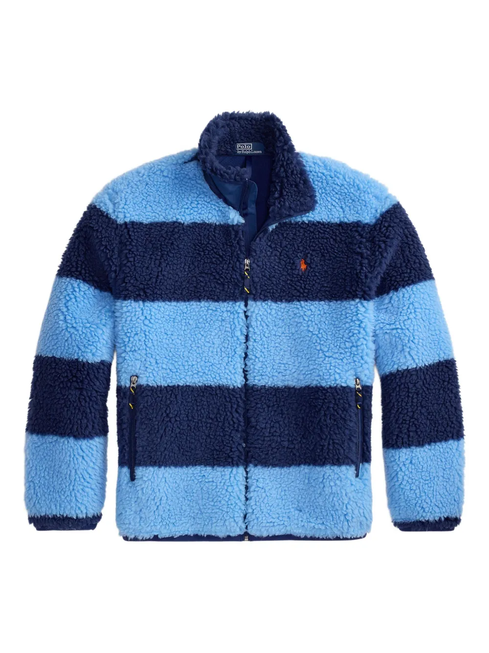 

Флисовая куртка в полоску POLO RALPH LAUREN, синий