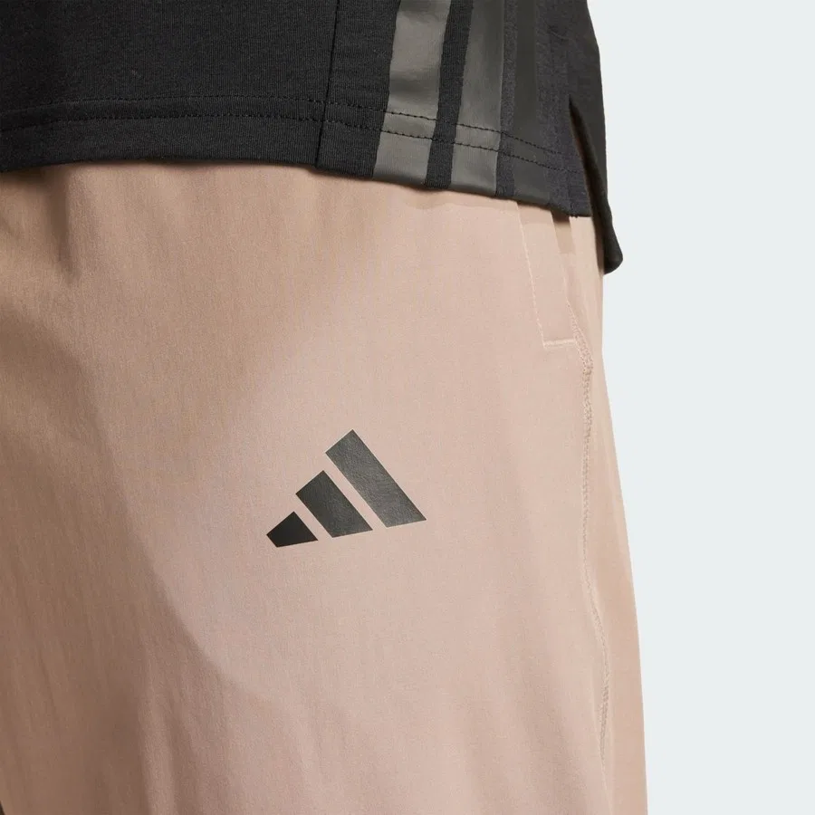 Спортивные брюки с зауженными штанинами и карманами на молнии adidas Performance Train Essentials, Серый — фото 4