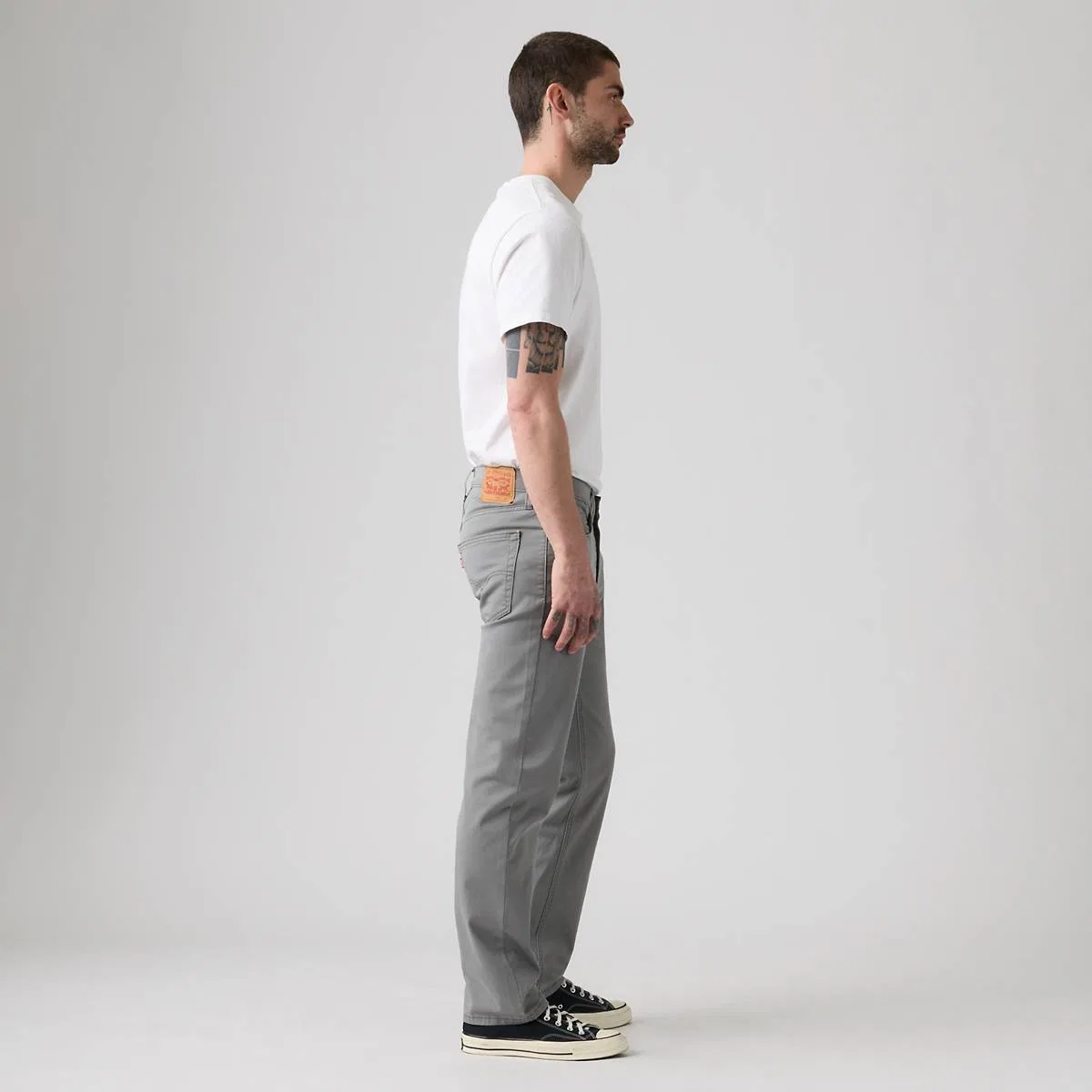 Мужские джинсы из саржевой ткани с зауженным кроем, модель 541 Levi's, Pewter - Grey — фото 4