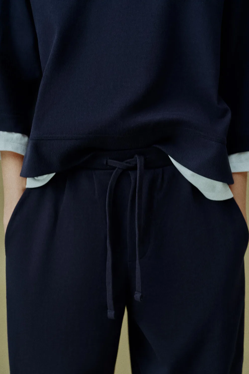 ШТАНЫ-ПОДВЕСКИ ZARA, Navy Blue — фото 3