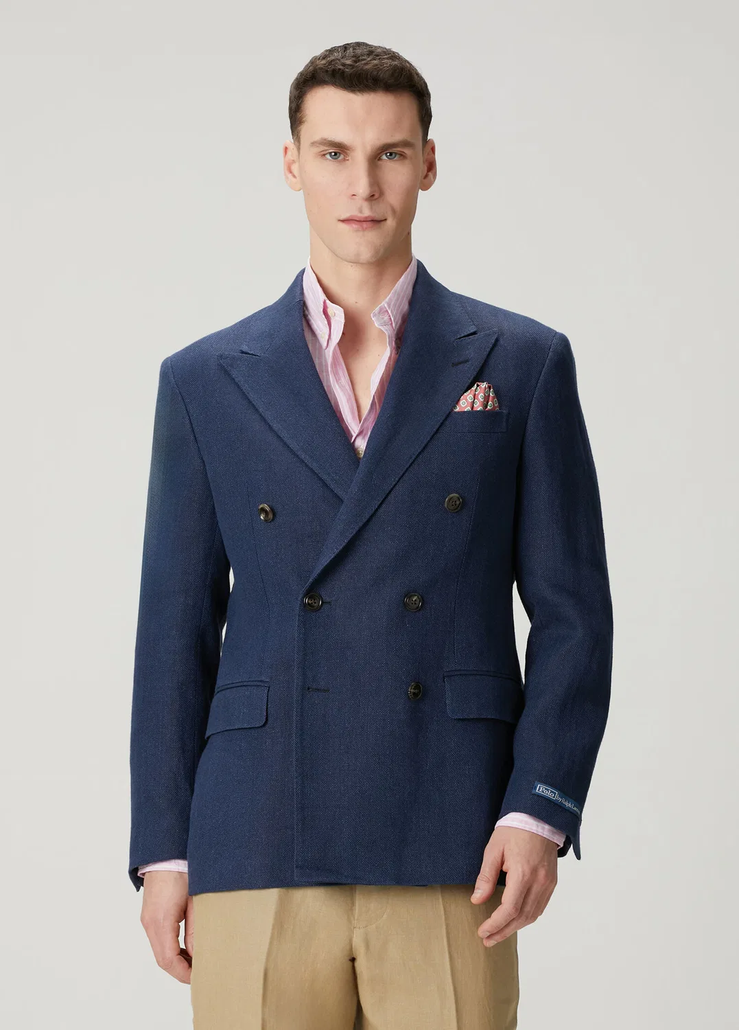 Классический пиджак двубортный Polo Ralph Lauren, navy