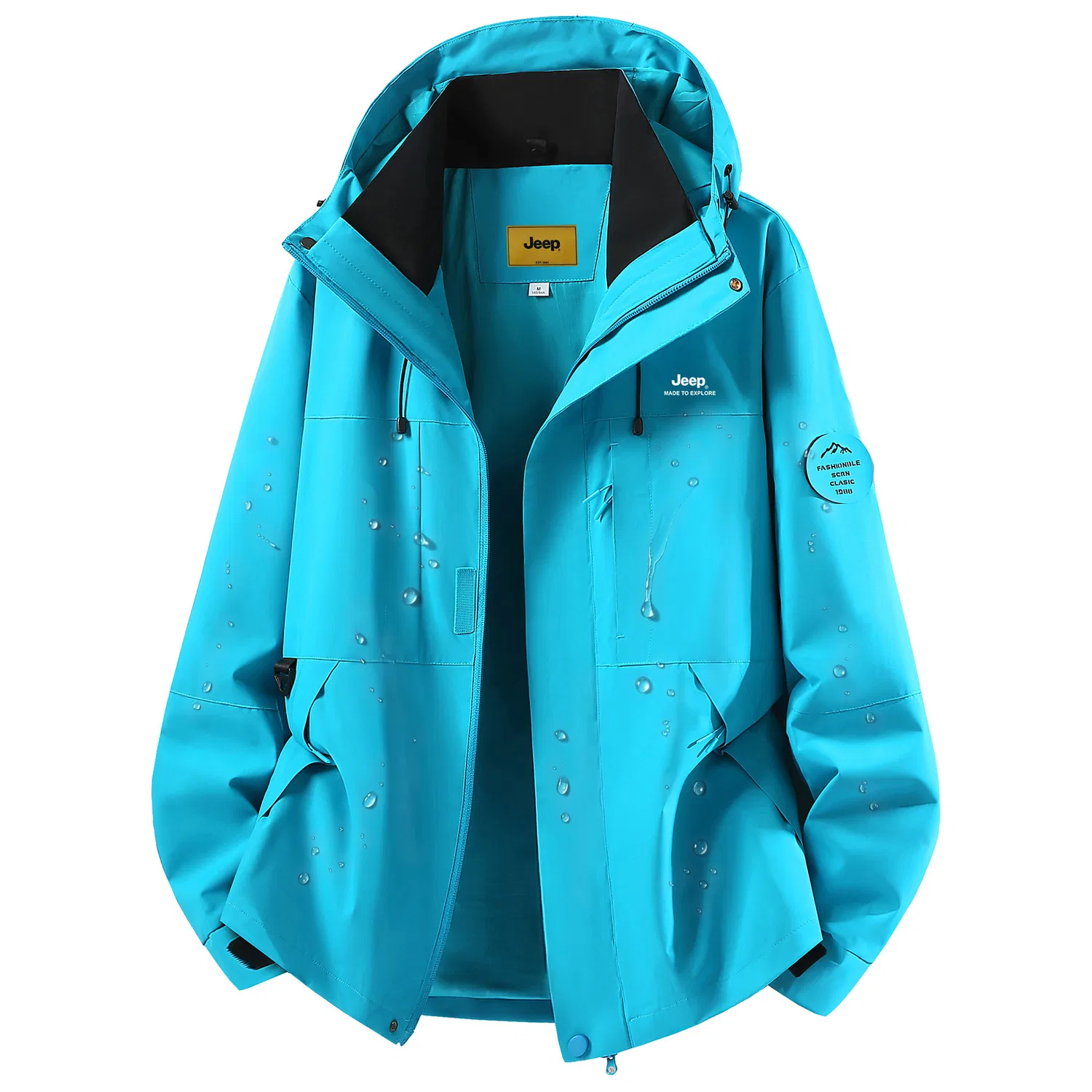 Детская куртка с капюшоном, модель Unisex Hooded, Jeep, угольно-серый — фото 3