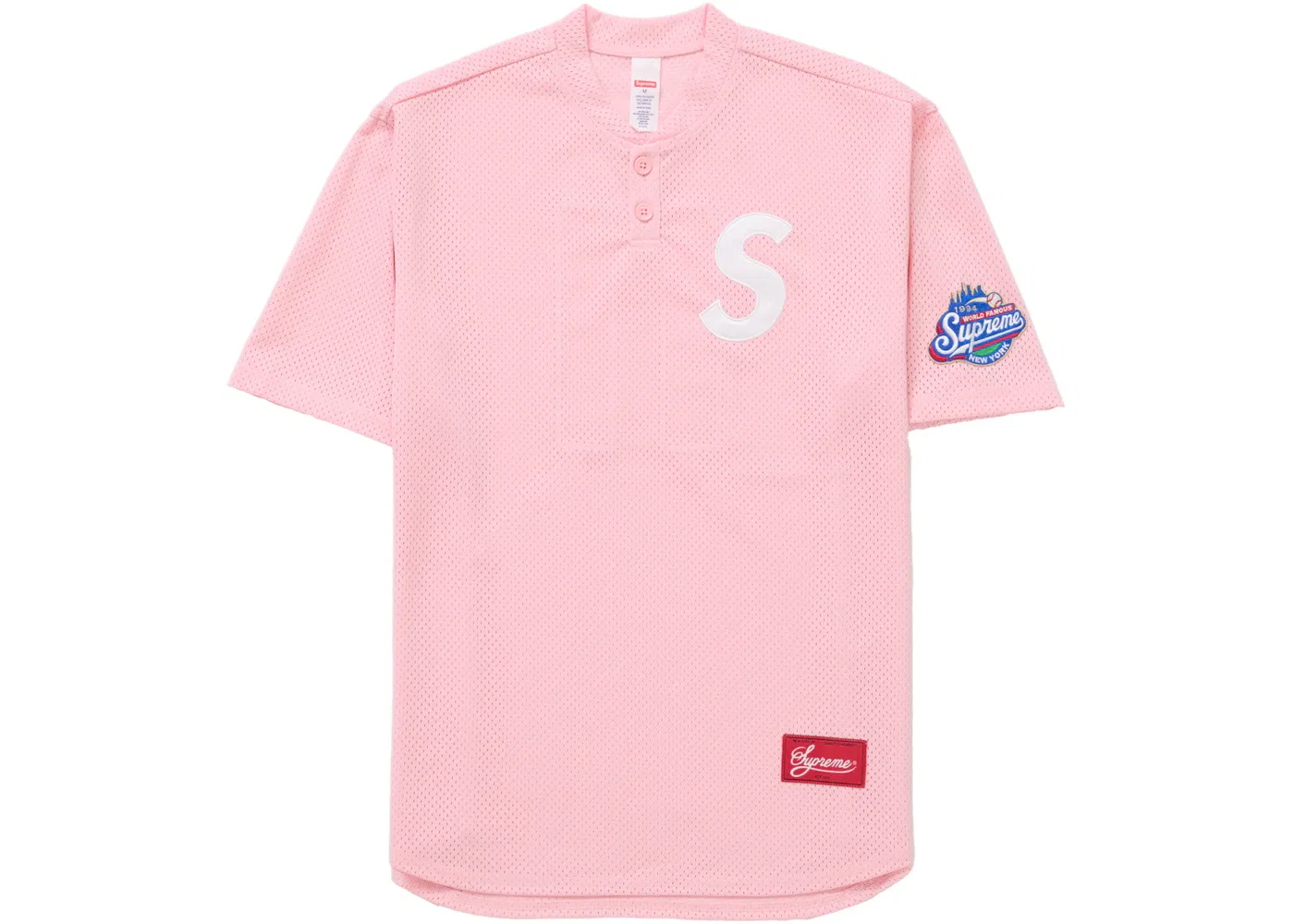 Мужская рубашка-поло с длинным рукавом Henley Supreme, Pink