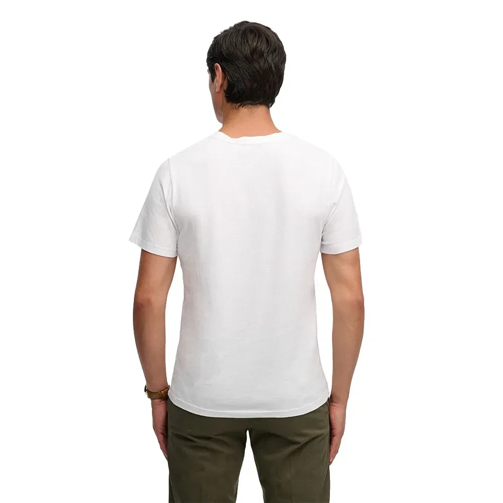 Мужская футболка с нагрудным карманом Classic Essential Pocket Superdry, White — фото 2