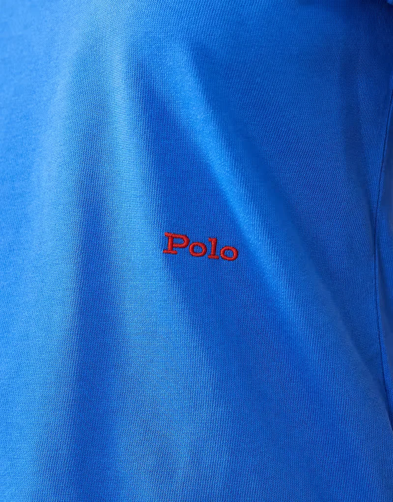 Футболка Polo Ralph Lauren с крупным логотипом на спине, плотная, средне-синий — фото 4