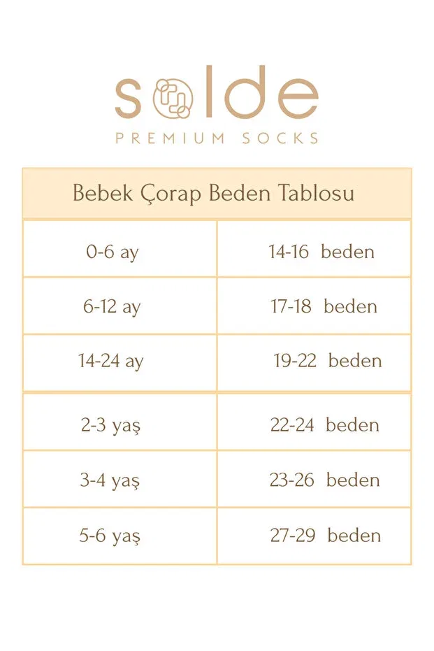 Детские носки для новорожденных набор 5 шт Basics Solde, Çok Renkli — фото 4