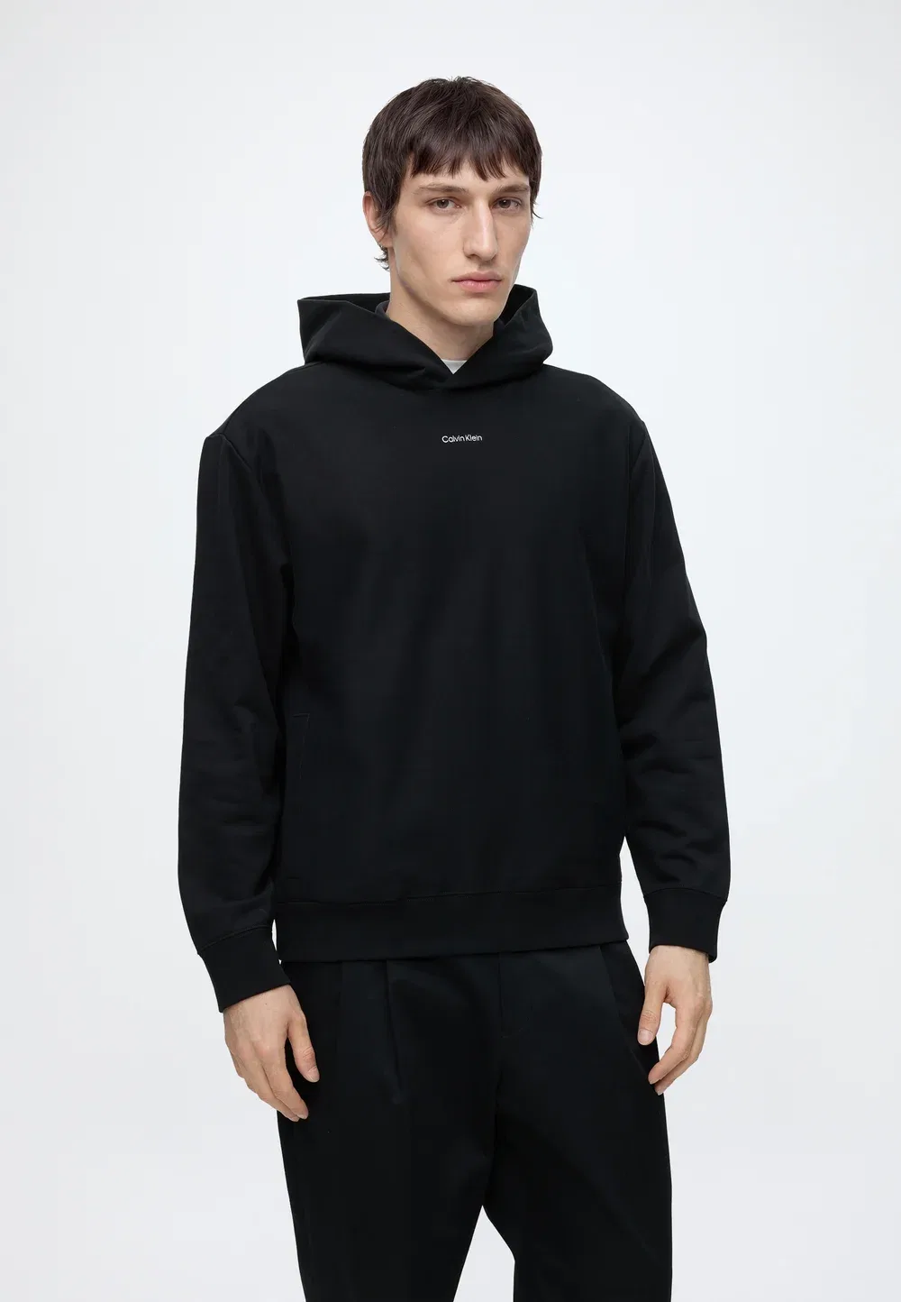 Худи с микрологотипом Calvin Klein, Black