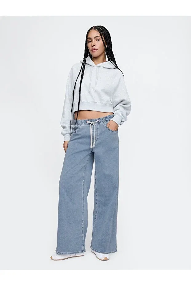 Женские джинсы свободного кроя с заниженной талией Gap, Blue-000
