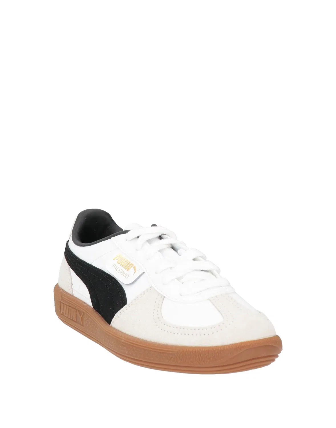 Детские кроссовки для девочек кожаные Palermo Lth Jr Puma, белый — фото 2