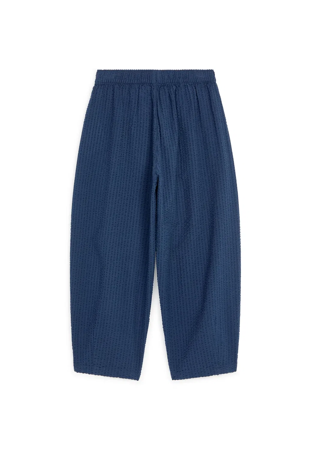 Брюки-Баллоны из жатой ткани, унисекс - брюки Arket, Dark Blue — фото 2