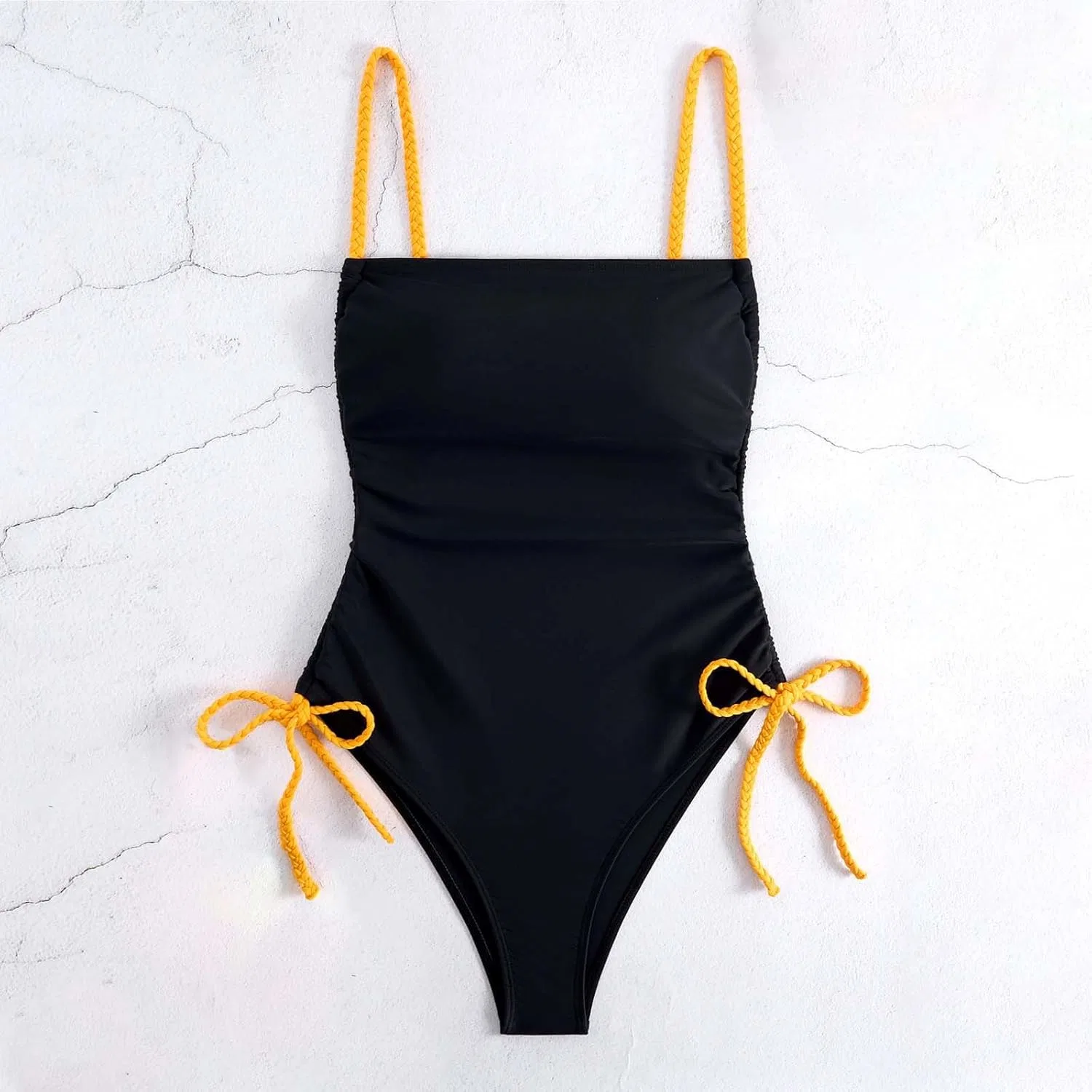 Женский слитный купальник с утяжкой живота One Piece Swimsuits for Women 2025 Tummy Control, Black — фото 4