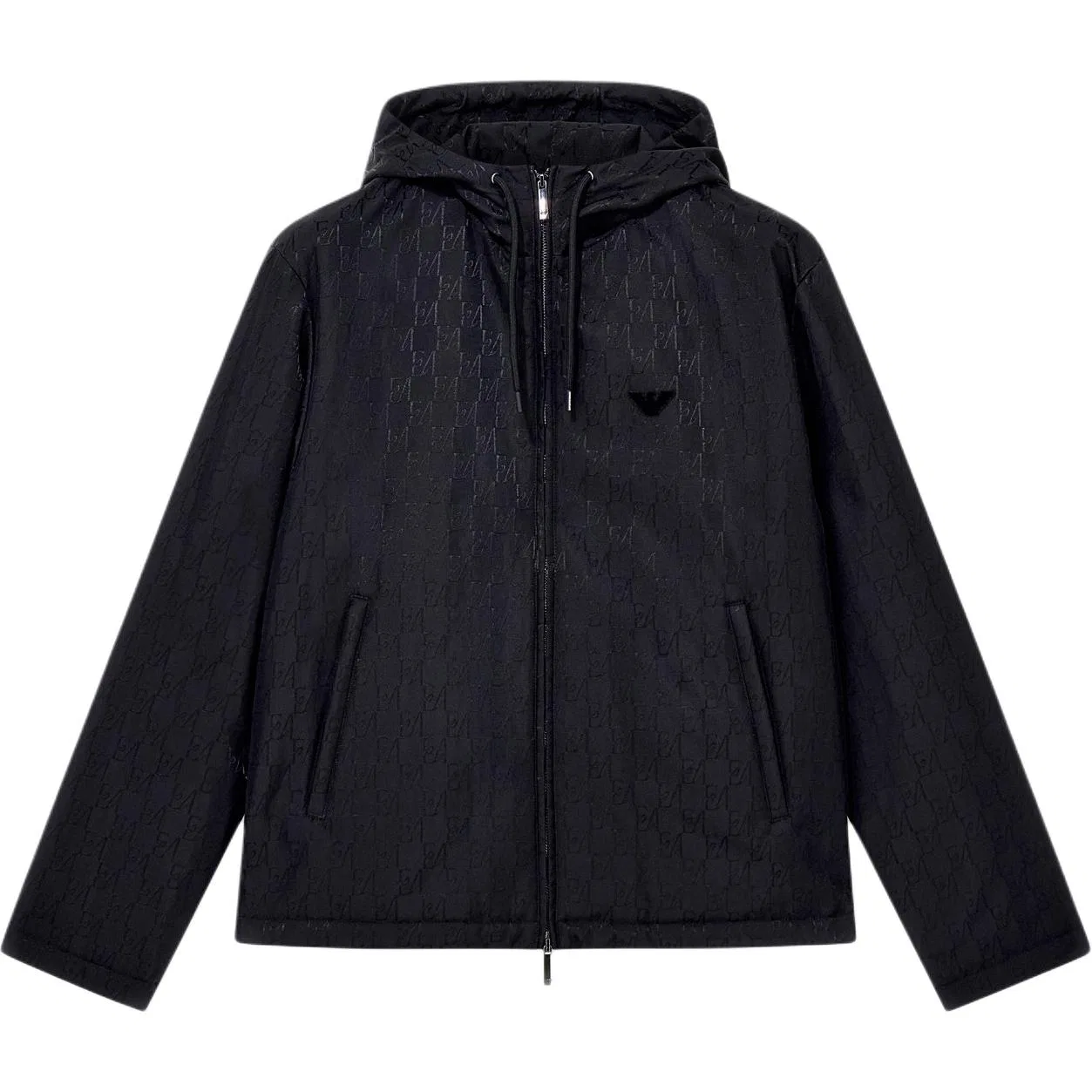 Мужская куртка-пуховик с капюшоном Emporio Armani, Black