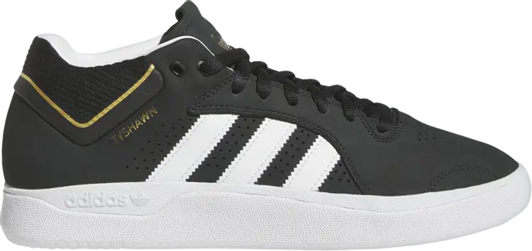 

Кроссовки Adidas Tyshawn 'Black White Gold', черный, Черный;серый, Кроссовки Adidas Tyshawn 'Black White Gold', черный