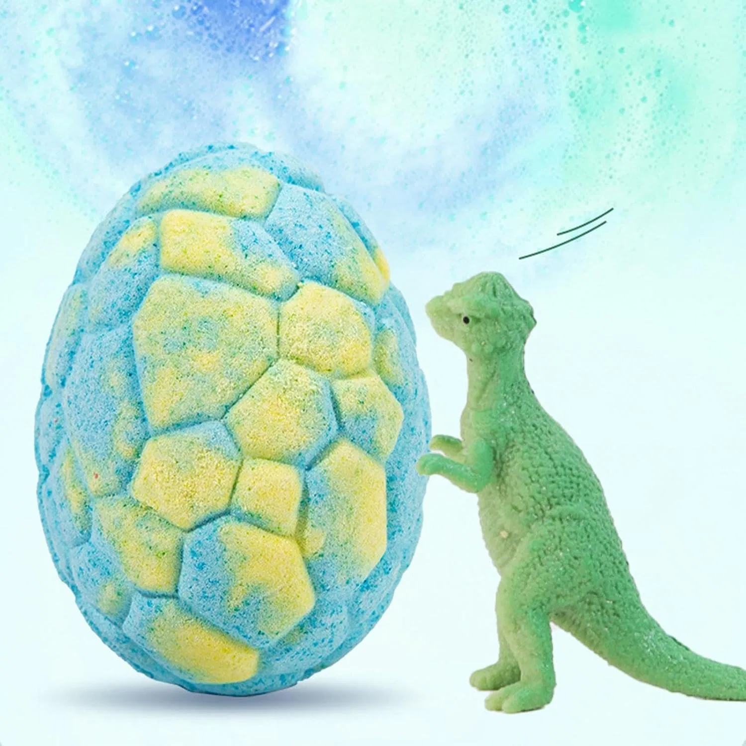 Generisch Бомбочки для ванны с игрушкой, 6 шт. Динозавр в яйце, освежающая ванна, соль для ванн — фото 2