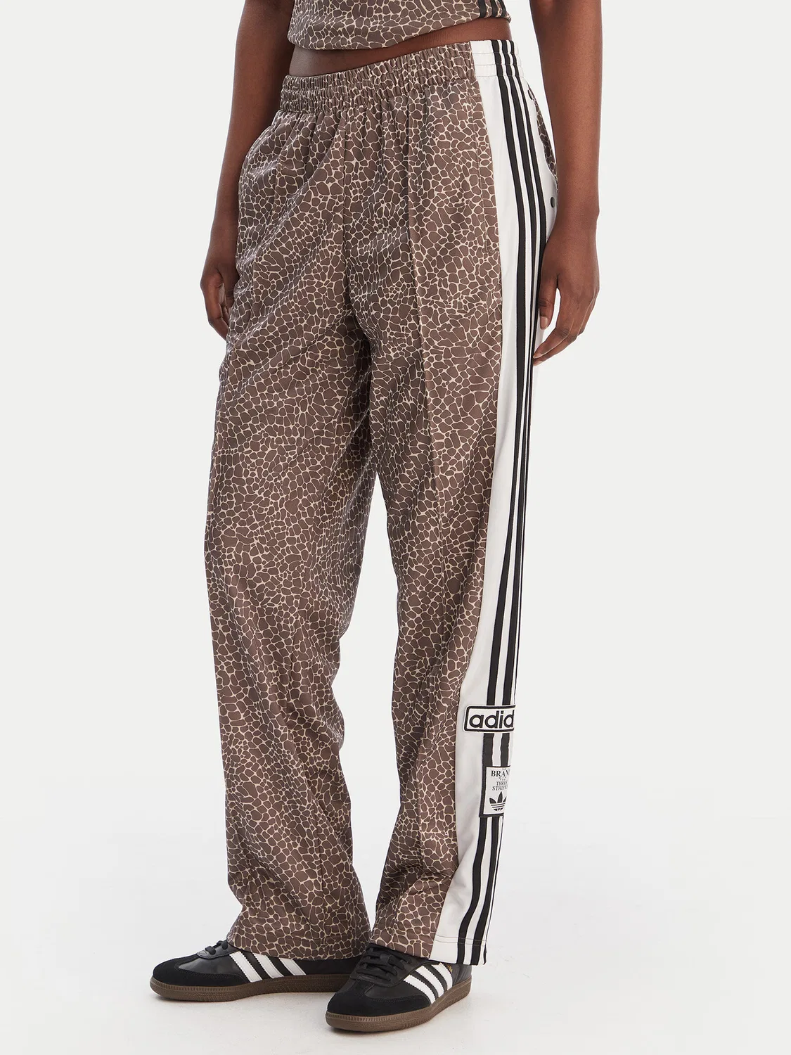 Женские спортивные брюки свободного кроя Adibreak Adidas, бежевый