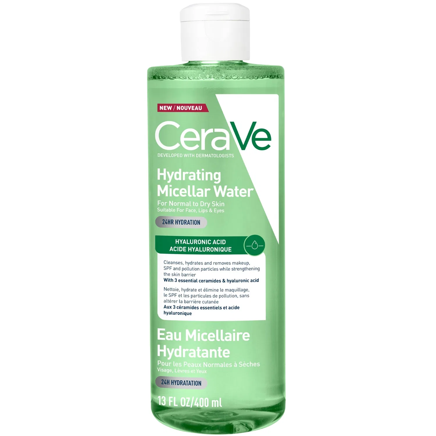 Очищающая мицеллярная вода CeraVe Hydrating Micellar Water, 400 мл