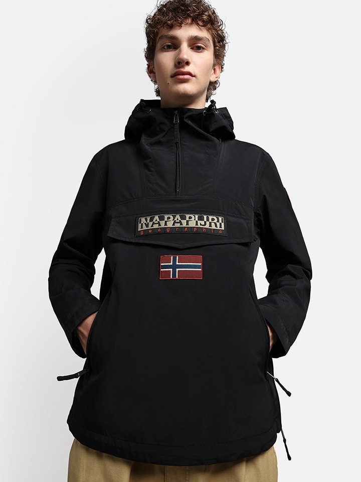 

Дождевик Napapijri Funktionsanorak Rainforest, черный