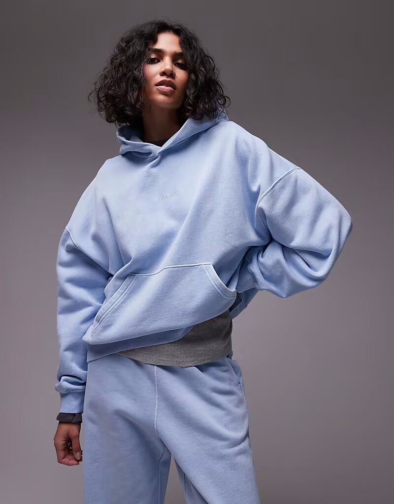 

Толстовка Carhartt WIP Benton светло-голубого цвета