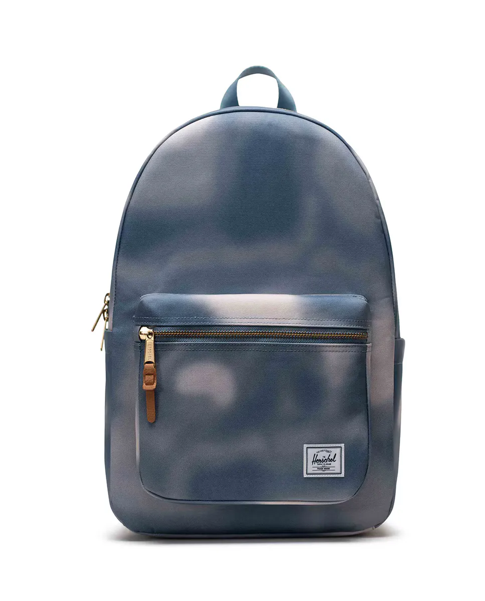 

22 л Переработанный синий мужской рюкзак на молнии Herschel, голубой