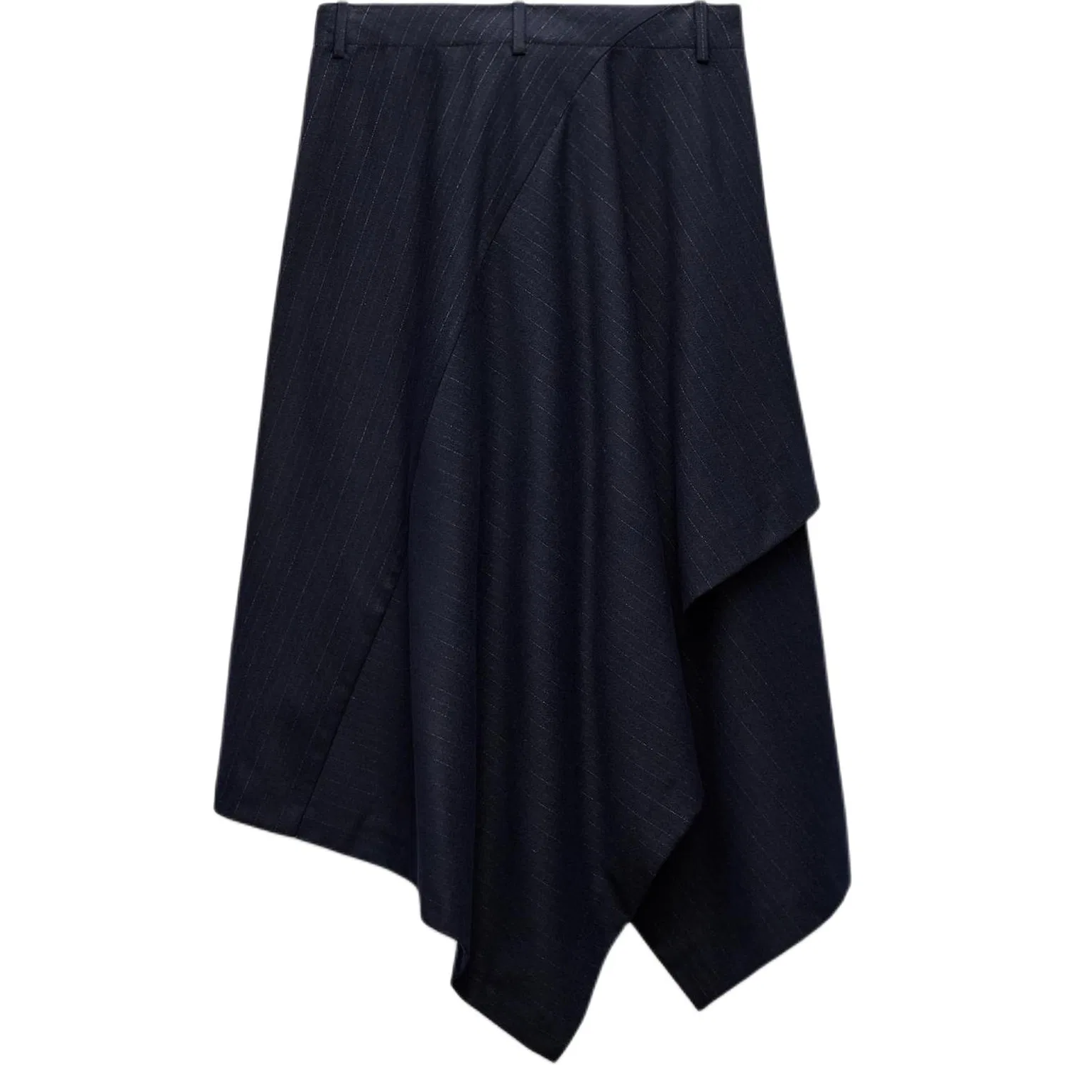 Женская юбка длинная повседневная Dark Blue, ZARA — фото 3