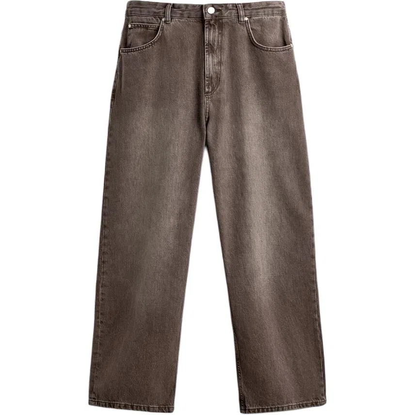 Мужские джинсы прямого кроя Brown ZARA, Коричневый