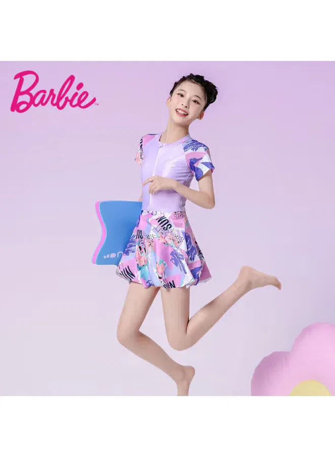 Купальник слитный с принтом Barbie