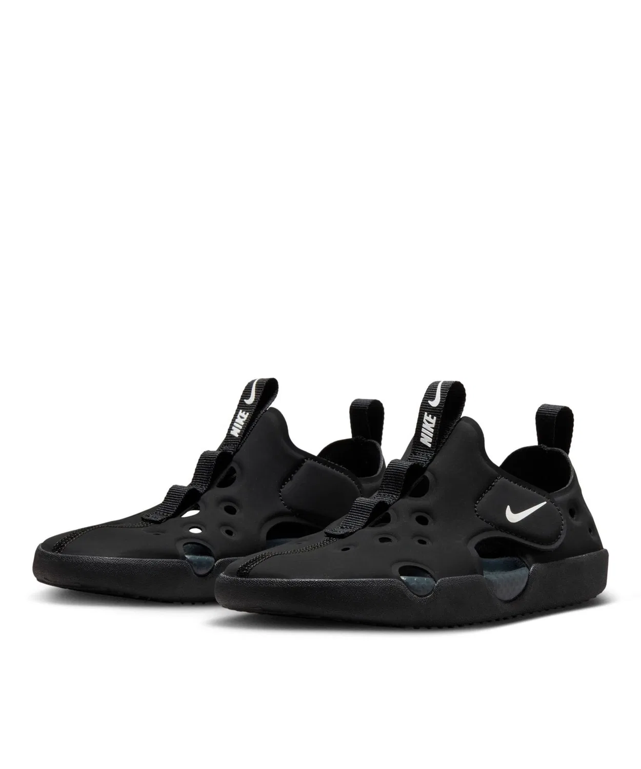 Детские сандалии без застежки NIKE Sunray Protect 4 PS, Black/White — фото 4