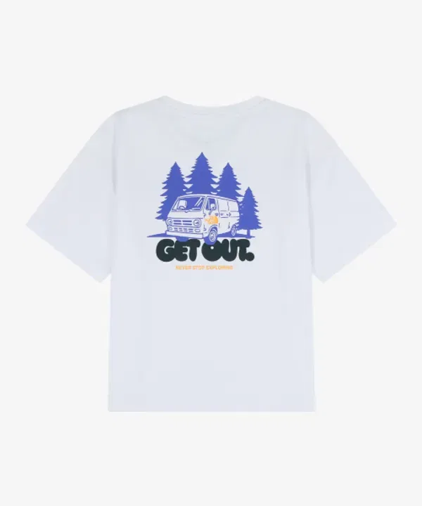 Детская футболка Outland Crew, The North Face Kids, белый — фото 2