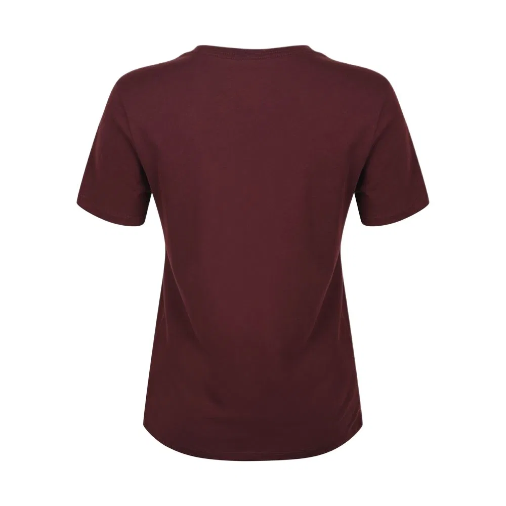 Женская футболка с круглым вырезом Icon T Shirts Nike, Burgundy Red — фото 3
