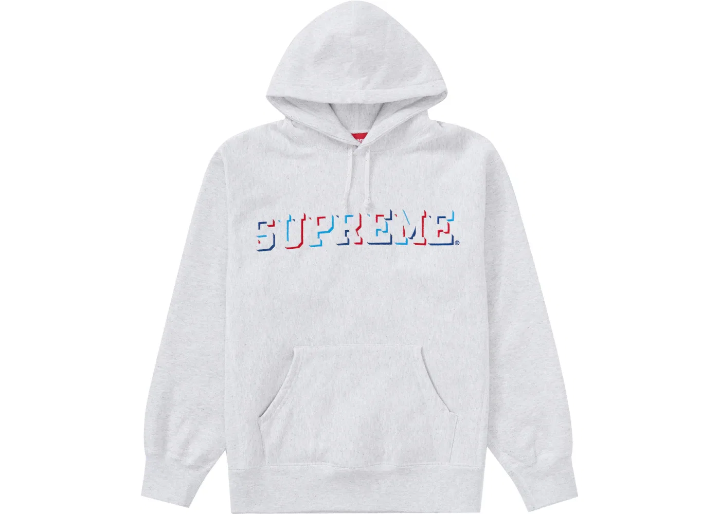 Мужской худи с принтом Drop Shadow Supreme, Heather Multi