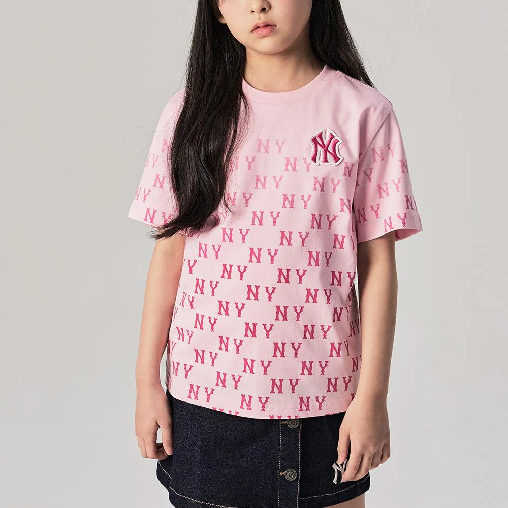 Детская футболка MLB с круглым вырезом, Pink — фото 4