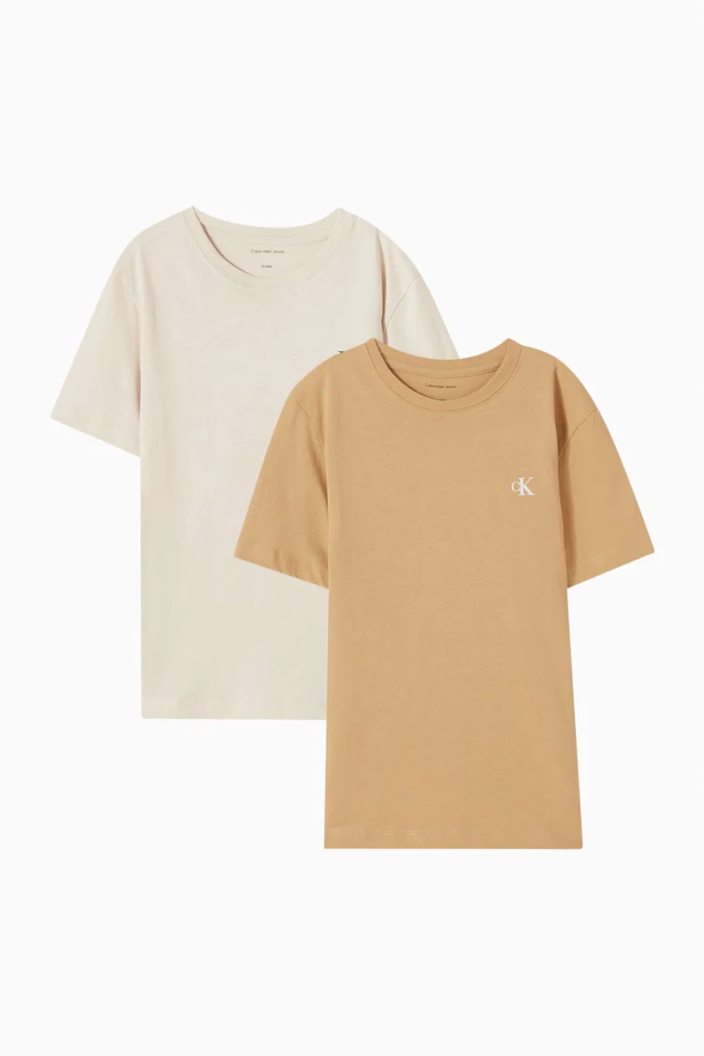 Футболка с логотипом комплект футболок Monogram Logo Calvin Klein, нейтральный