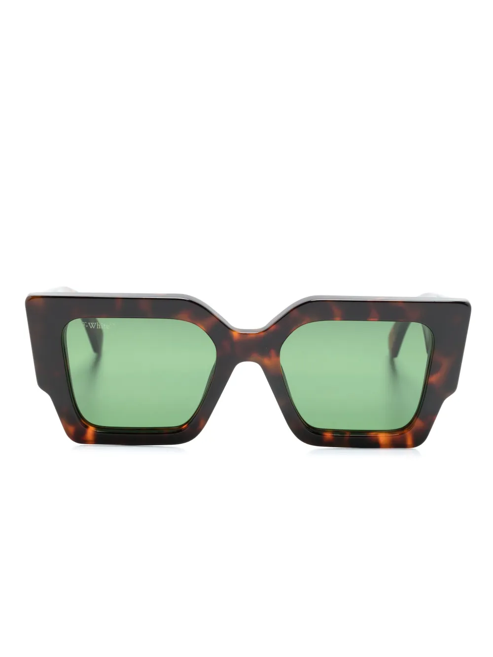 

Солнцезащитные очки в оправе черепаховой расцветки Off-White Eyewear, коричневый