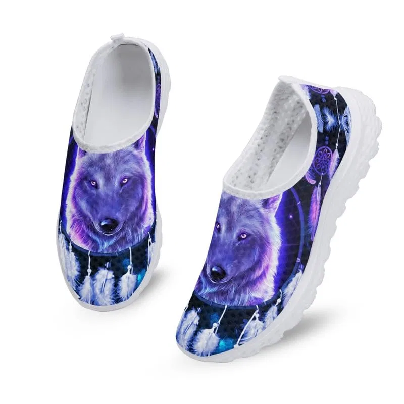Детские кроссовки для девочек с принтом Funky Skull Womens Diamond Pattern Sunflower American Flag Sports Trainers Training Shoes Garronmavis, Pittura Estetica Piume Lupo