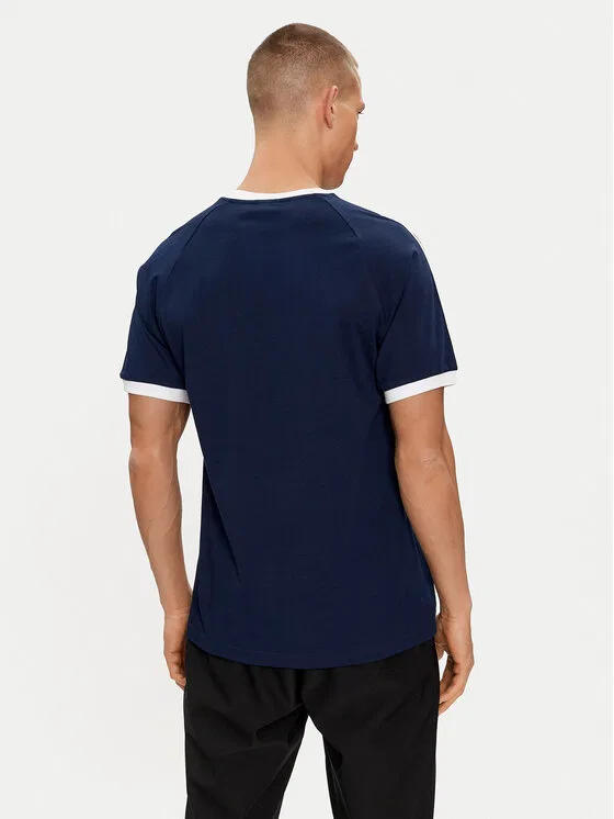 Футболка slim fit Adicolor Classics 3-Stripes T-Shirt Adidas, синий — фото 3
