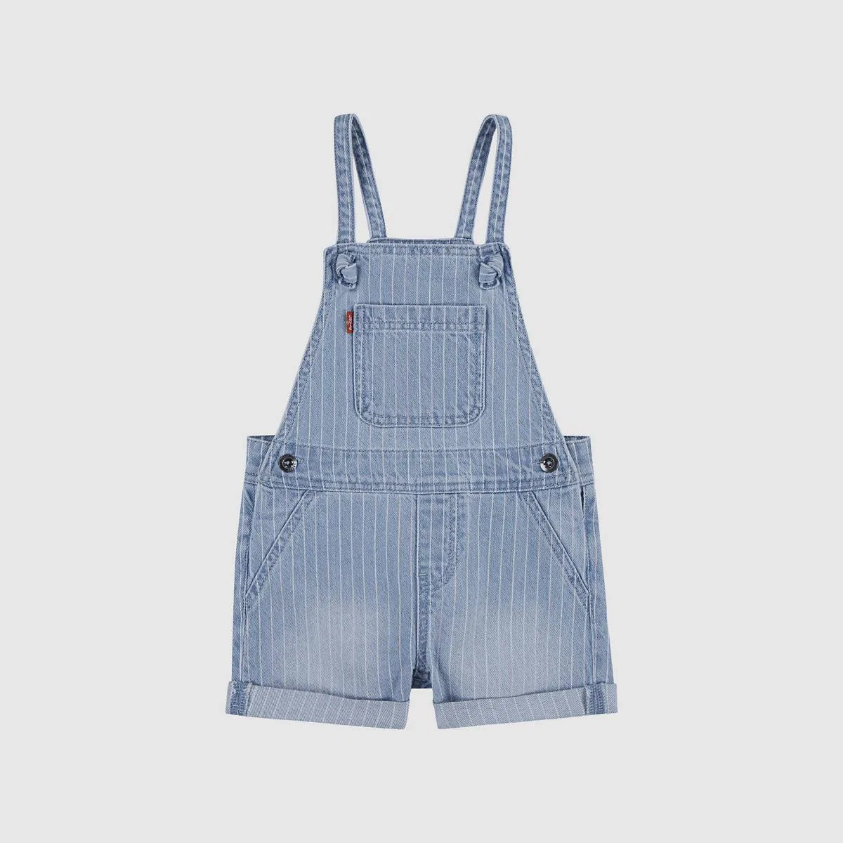 Комбинезончик с завязками для девочек 2-4 лет Levi's, Ever Afternoon - Light Wash — фото 3