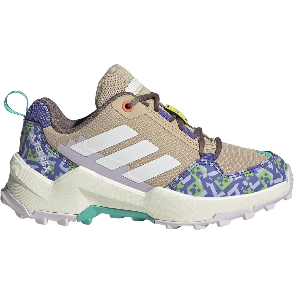 Детские кроссовки для походов Terrex AX4R Minecraft Hiking Shoe Adidas Terrex, Magic Beige Ftwr White Semi Impact Orange