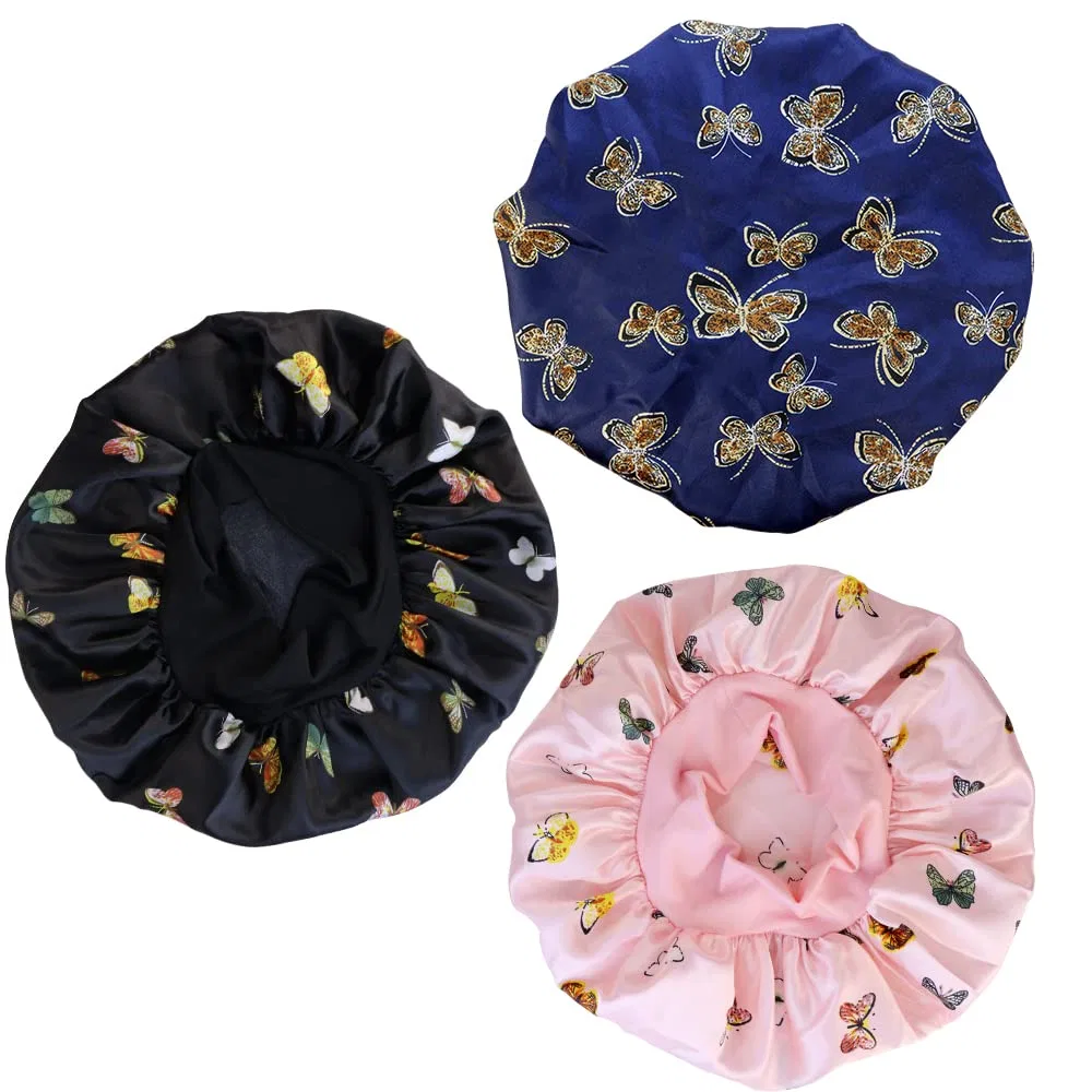 Шапочка для душа Satin Bonnet, TCOTBE, 3 шт, 30 см, Black