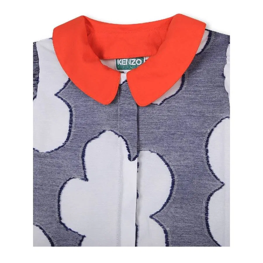 Платье с цветочным принтом Girls Floral Print Cotton Dress Kenzo, Multicolor — фото 3