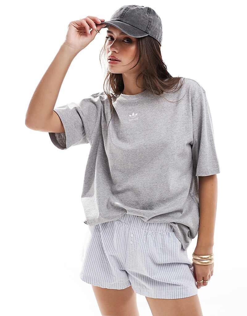 

adidas Originals – Essentials – Футболка-бойфренд цвета Grau